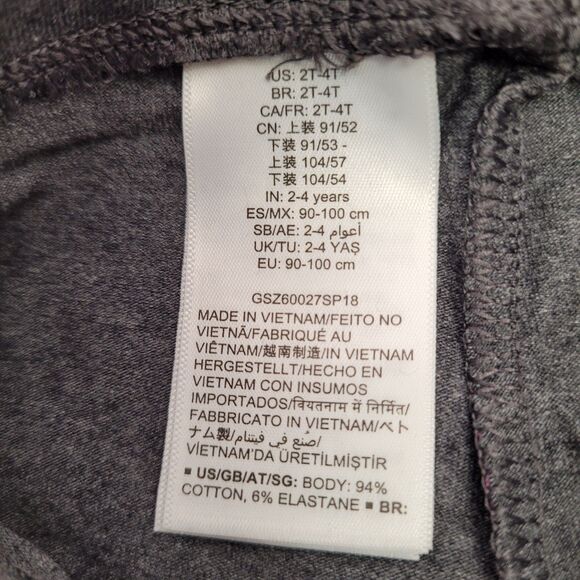 Spotted Zebra Girls Active Stretch Purple & Gray Printed Legging 3T (2-Pack) - Picture 3 of 6